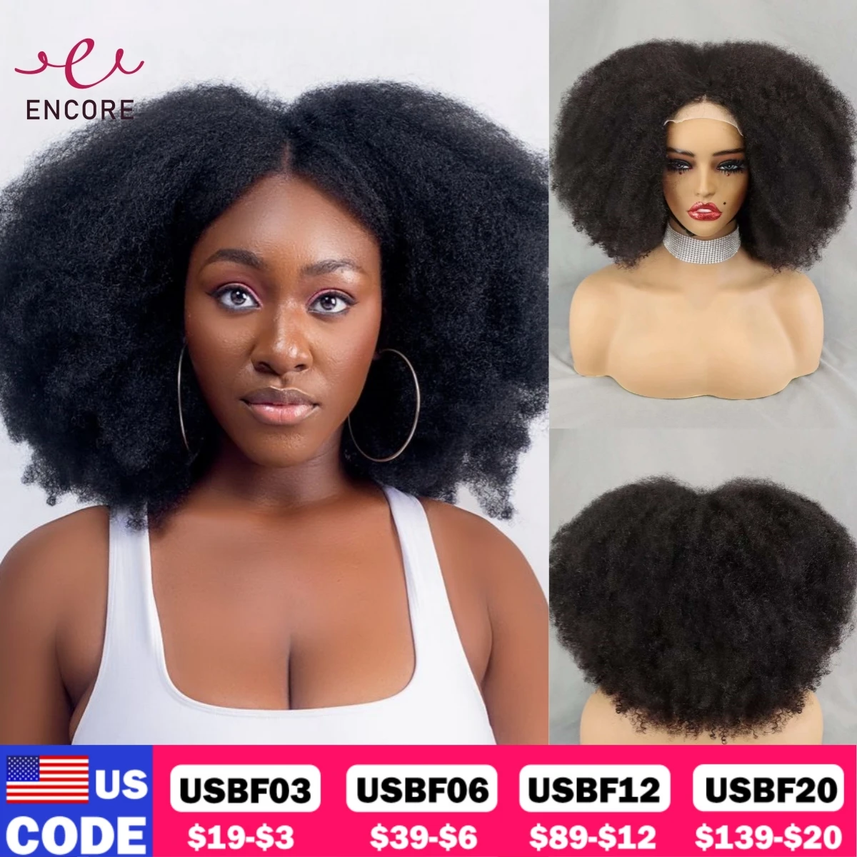 300% Density 4x4 Lace Closure Hair Wigs Remy Human Hair Bob Wigs 12-16 Inch Natural Kinky Afro Curly Hair Wigs for Black Women