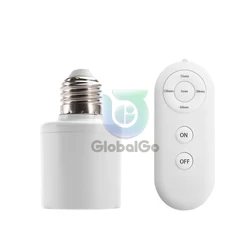 E27 Control remoto inalámbrico temporizador inteligente interruptor de enchufe de luz AC110-240V adaptador de Base de lámpara ON/OFF para automatización del hogar inteligente