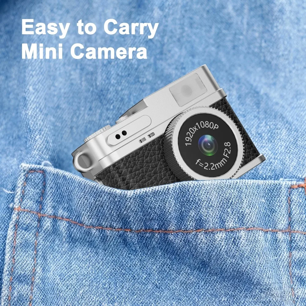 1080P كاميرا رقمية صغيرة جيب مسجل فيديو مع شاشة IPS 0.96 بوصة كاميرا محمولة ريترو للسفر التصوير اليومي #4