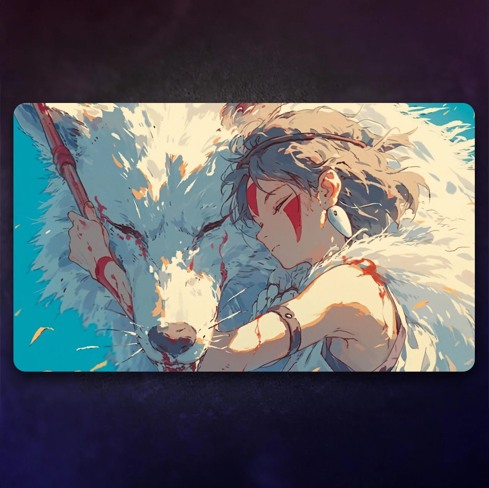 Life is Soup I am forchetta Parodia Playmat MTG TCG 24" x 14" pollici (600 x 350 mm) Tappetino per mouse con punto in gomma Accessorio per giochi da lavoro d'ufficio