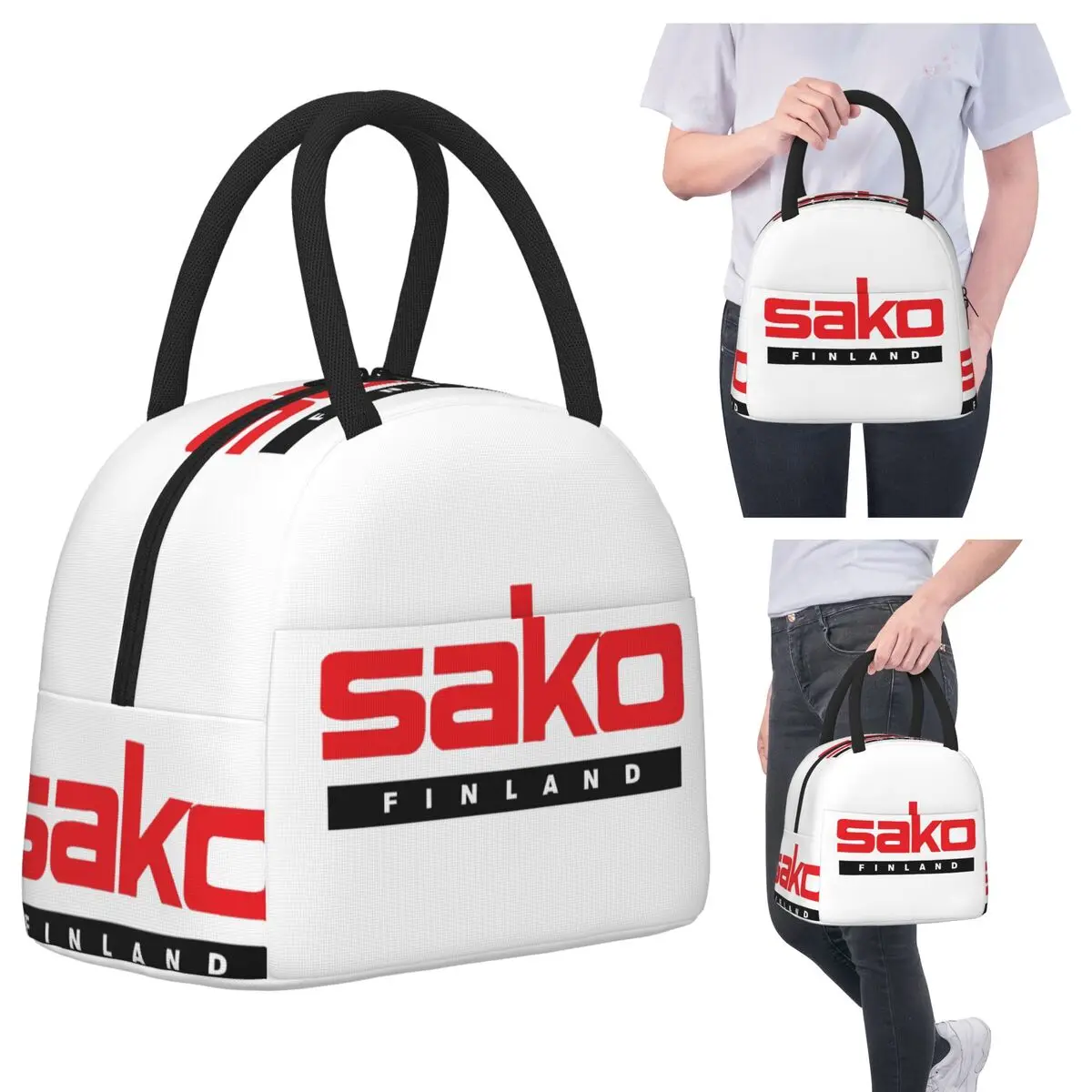 

Сумки для обеда Sako Arms, изолированная коробка для бенто, портативная сумка для обеда, многоразовые сумки для пикника, сумка-холодильник для женщин, детей, школы