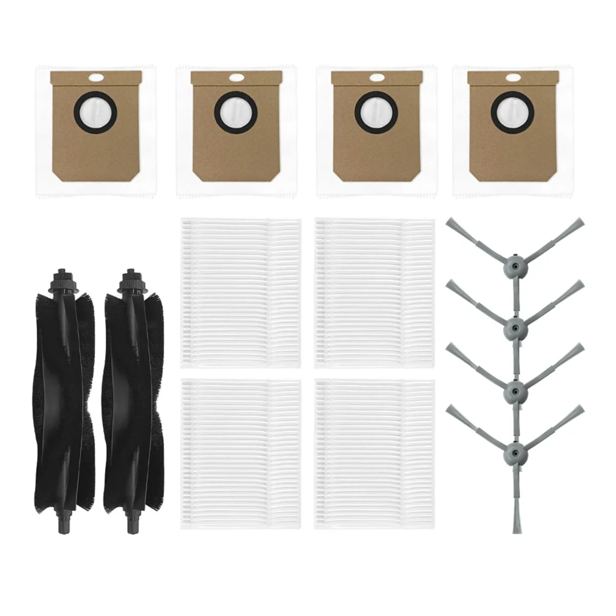 For L50 / L60 Robot Vacuum Replacement Main Side Brush HEPA Filter Dust Bags Spare Parts Accessories