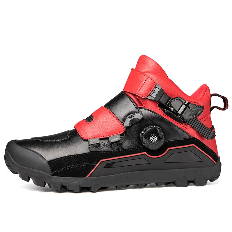 

Motorcycle protective riding shoes short boots anti slip wear-resistant men's four season off-road racing cycling boots riders