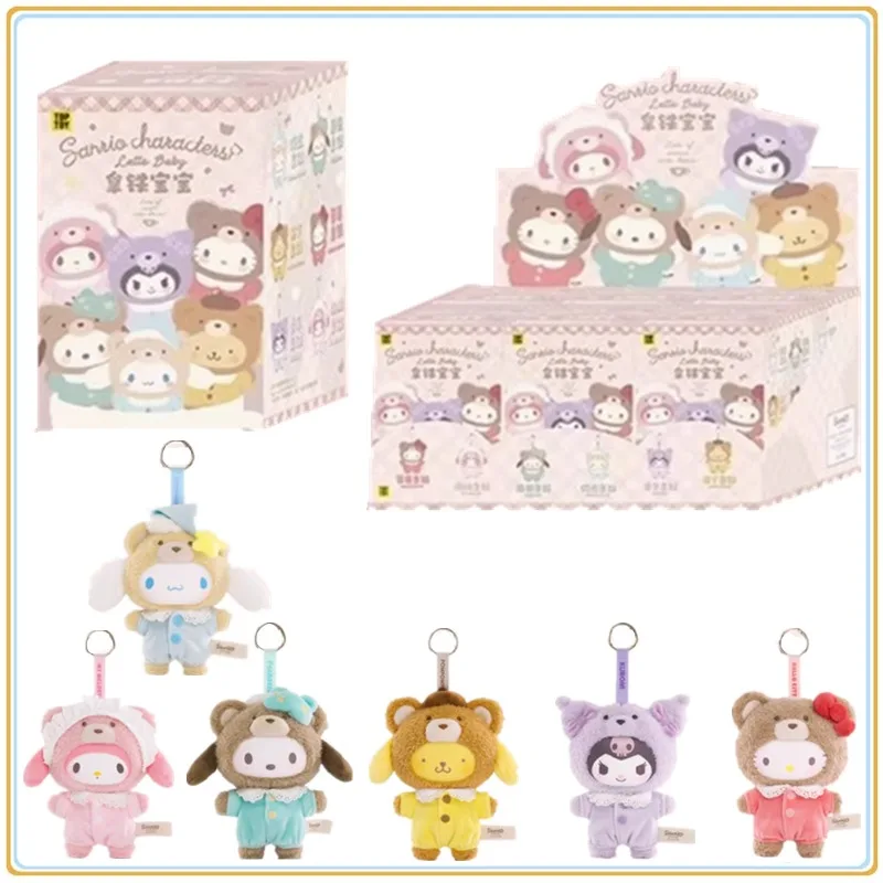 

Подлинная бархатная коробка Sanrio 1nd/2-й/3-й латте Baby Series, слепая коробка Hello Kitty, модная игровая милая кукла, таинственная коробка, кукла, подарки на день рождения