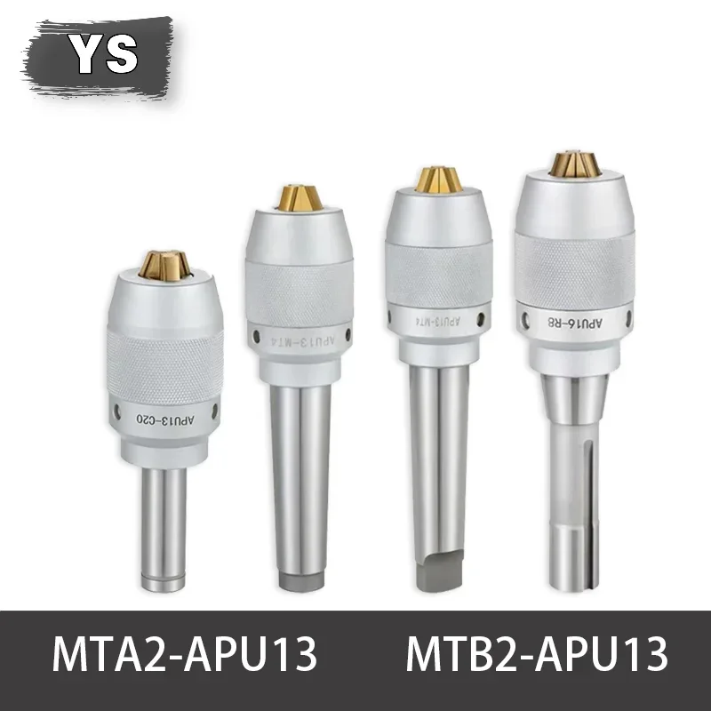 YS MTA2 MTB2 MT3 MT4 Apu13 APU16 Tool Holder APU Drill Chuck Series Precision CNC Lntegrated Self Tightening Lathe Tool Holder