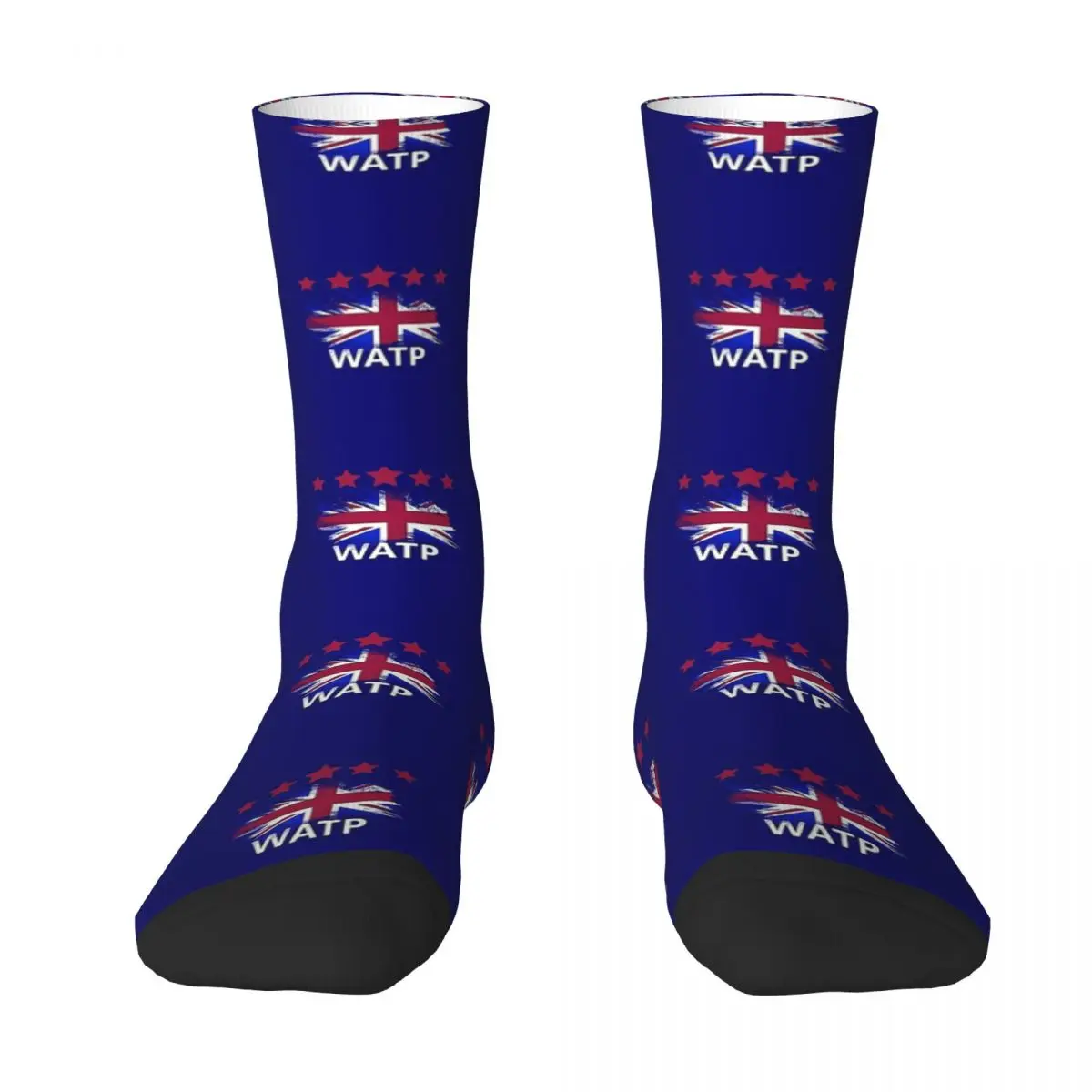 Glasgow Rangers FC WATP Merch Blue Unisex Spring Summer Autumn Winter Socks Warm Happy Socks street style Crazy Sock