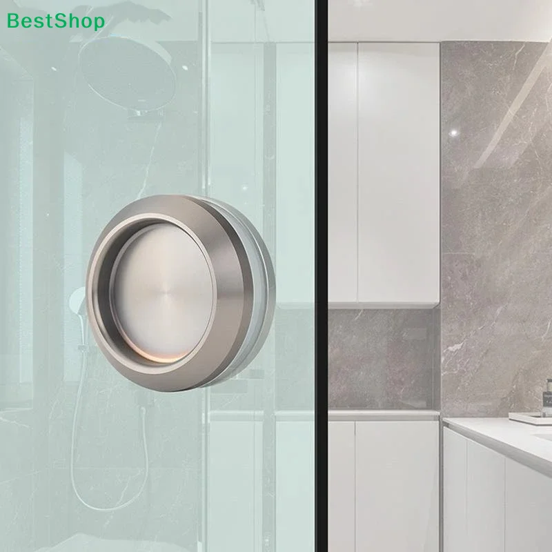 

♥ Невидимая дверная ручка из нержавеющей стали, скрытые ручки для раздвижных шкафов, круглая ручка для душевой комнаты