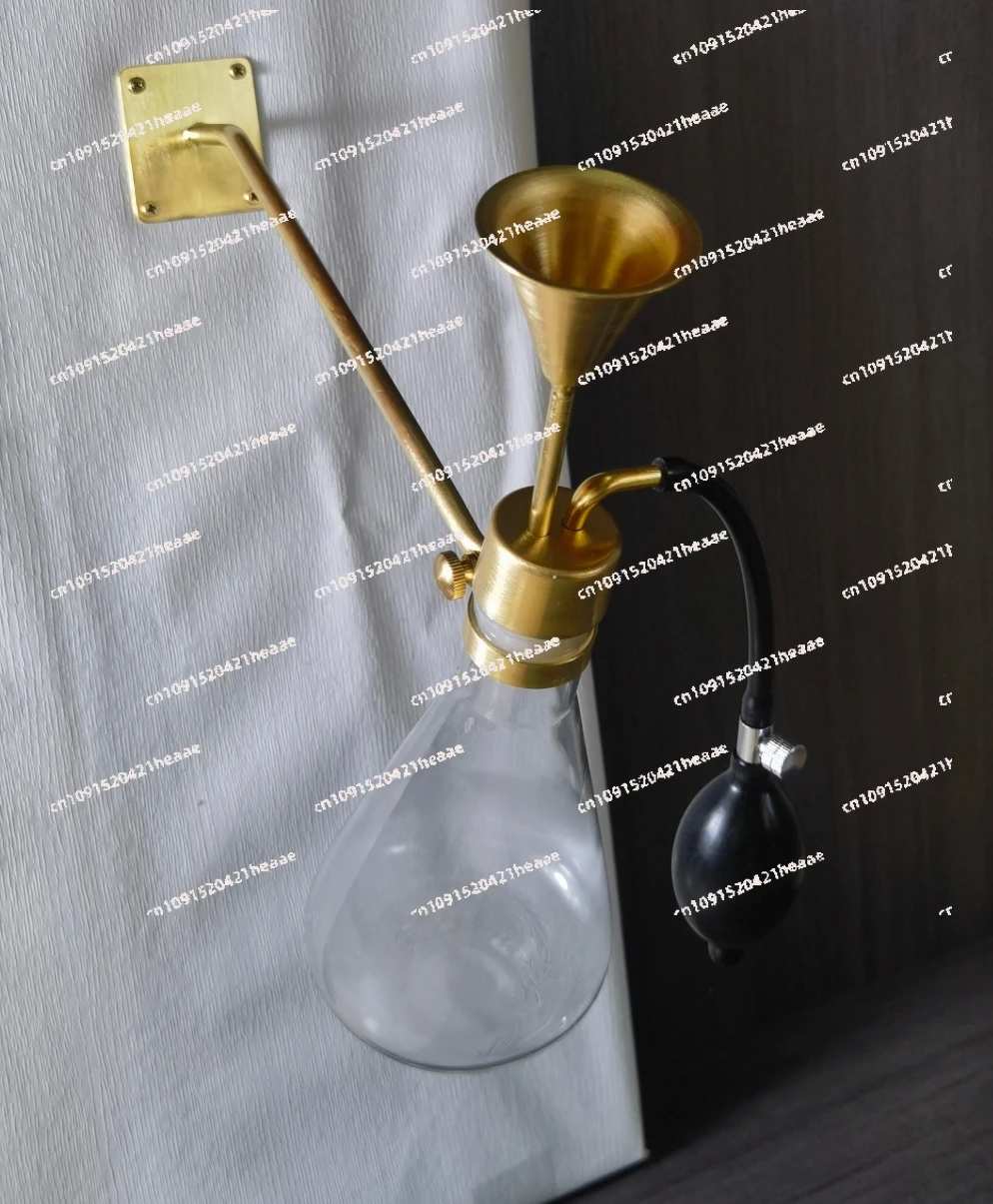

Suitable for wall bracket glass creative fragrance bottle SPA spa brass Baijiu essential oil perfume fragrance coffee beans