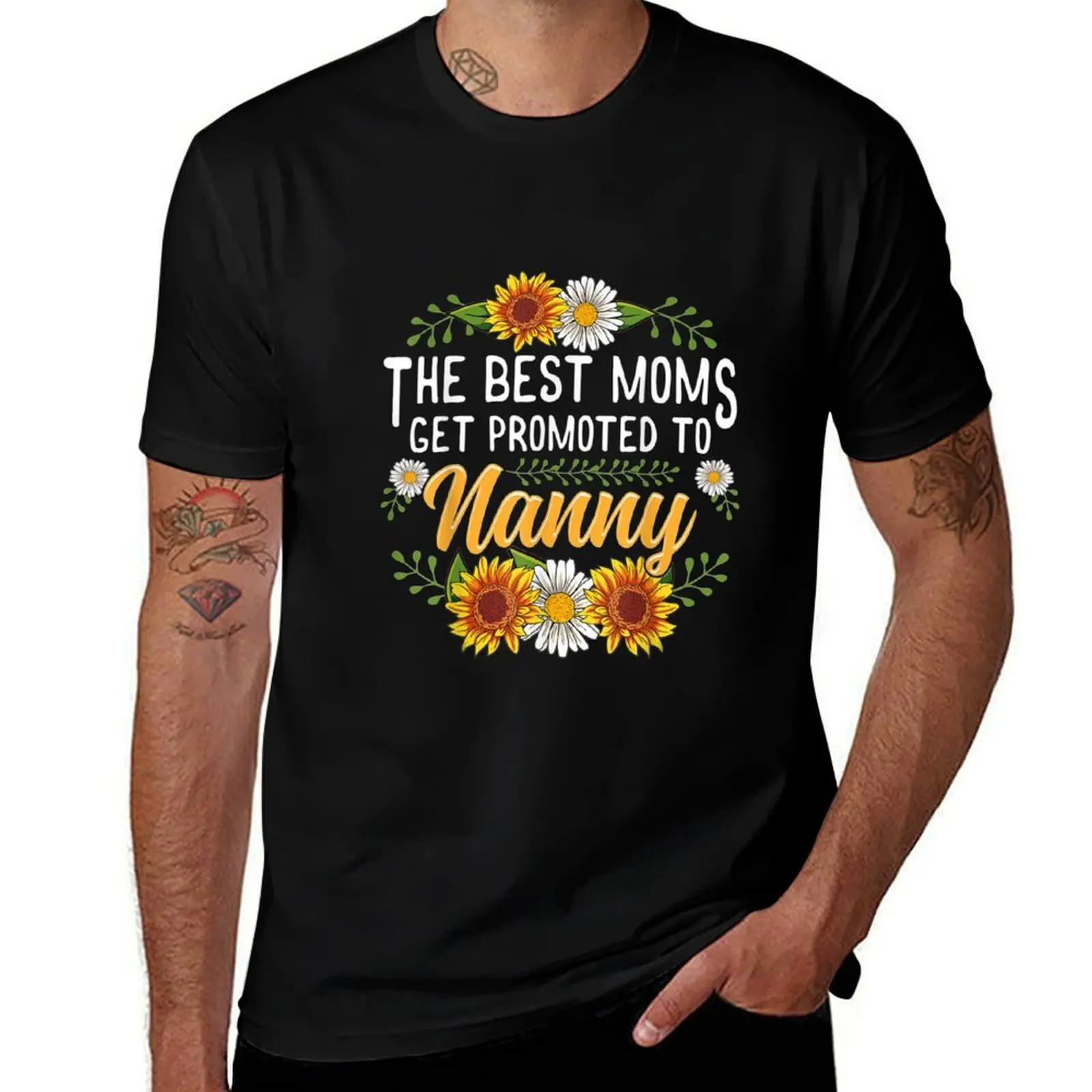 The Best Moms Get Promoted To Nanny Gifts New Nanny T-Shirt heavyweights blacks animal prinfor boys men clothing