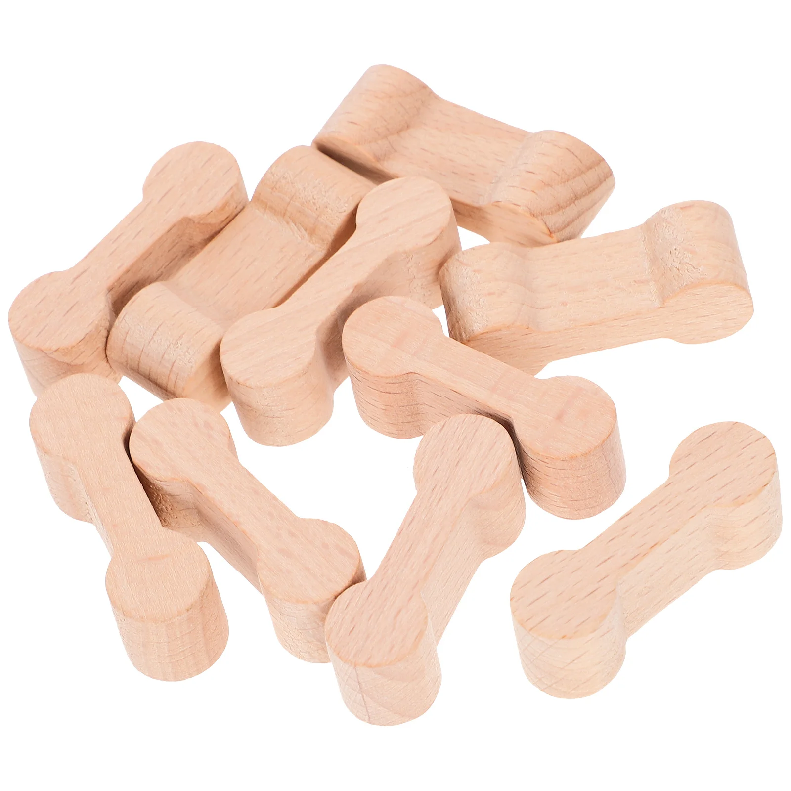 

10 Pcs Wooden Train Track Connector Toddler Toy Tracks Kids Toys Pretend Buckle