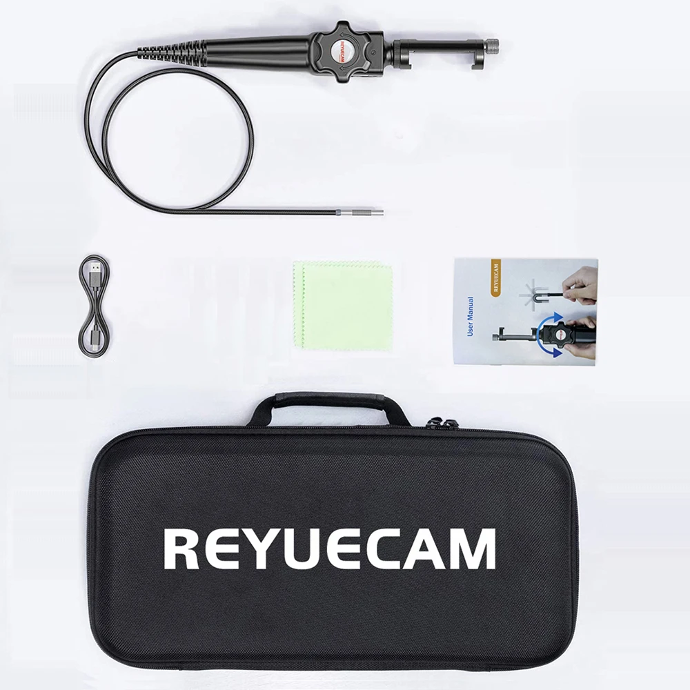 REYUECAM 아이폰 안드로이드 PC용 관절 내시경, 와이파이 360 ° 조향 산업용 보어스코프, 직경 5.5mm, 8.5mm