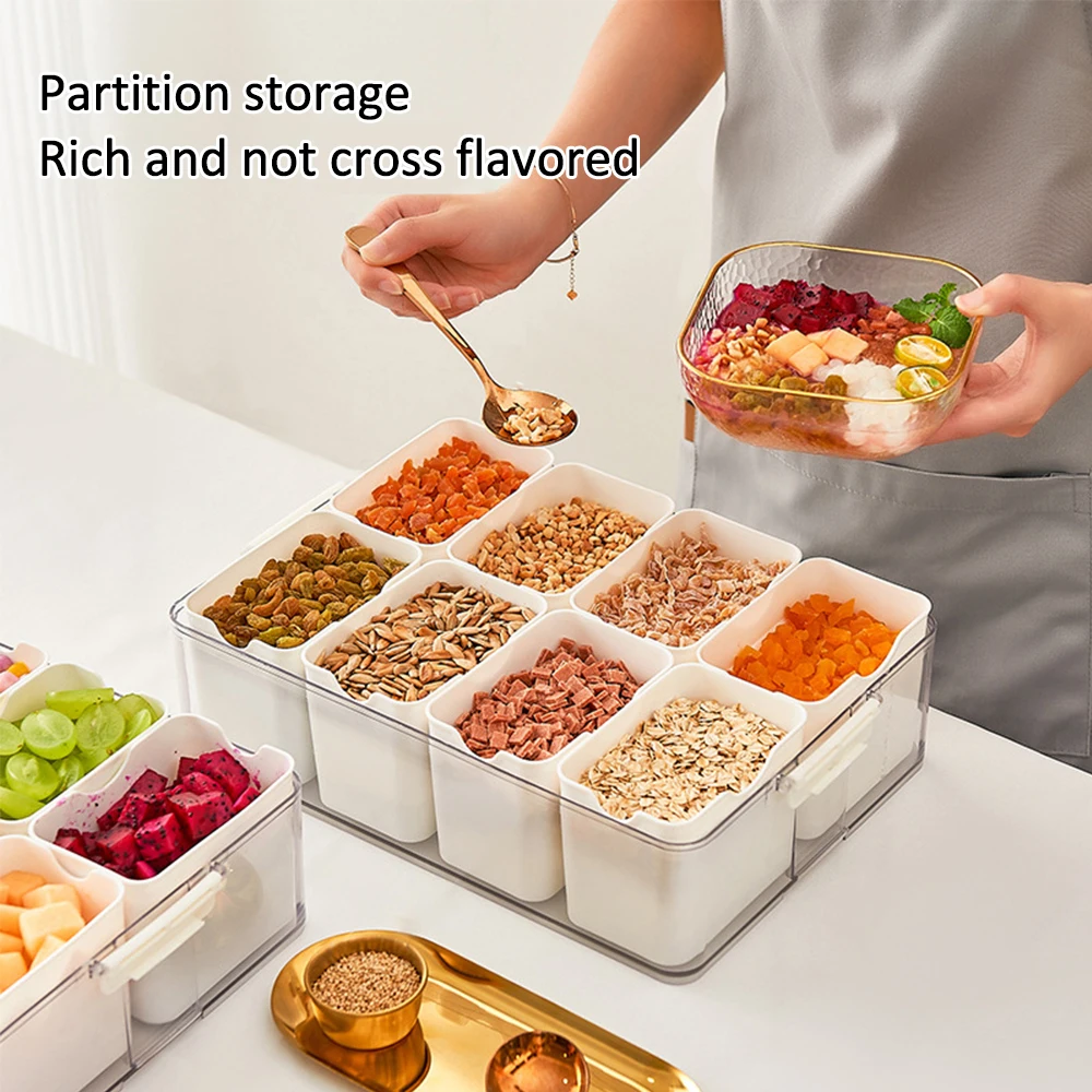 Spice Storage Jars Household Combination Seasoning box Containers Food Preservation Storage Box Kitchen Organizer Storage Box