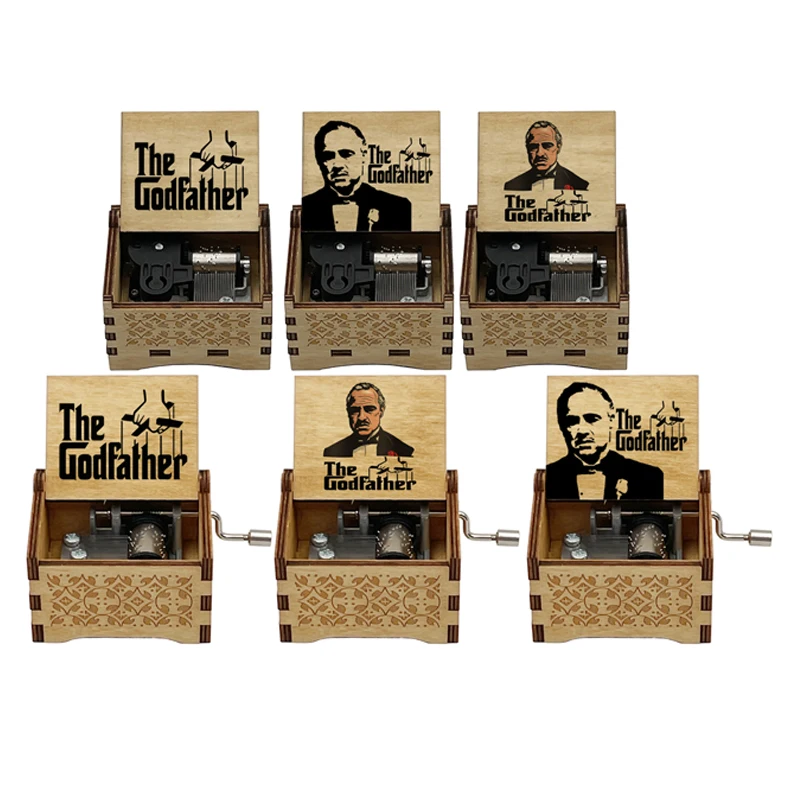 The Godfather Classic Soundtrack Adaptation 18-Tone HandCrank Music Box Home Decoration Ornaments Festival Party Gifts