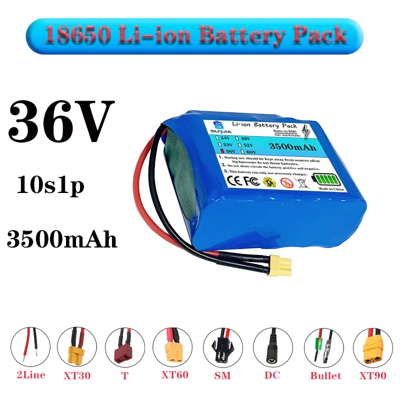 36V 3500mAh 10s1p Rechargeable Lithium Ion Battery Pack for Self Balancing Electric Scooter Unicycle HoverBoard