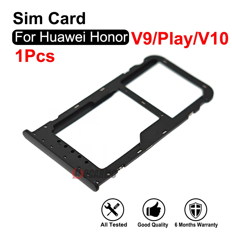 

For Huawei Honor V9 Play 6C Pro V10 Sim Card Tray Holder Socket Slot Repair Replacement Parts