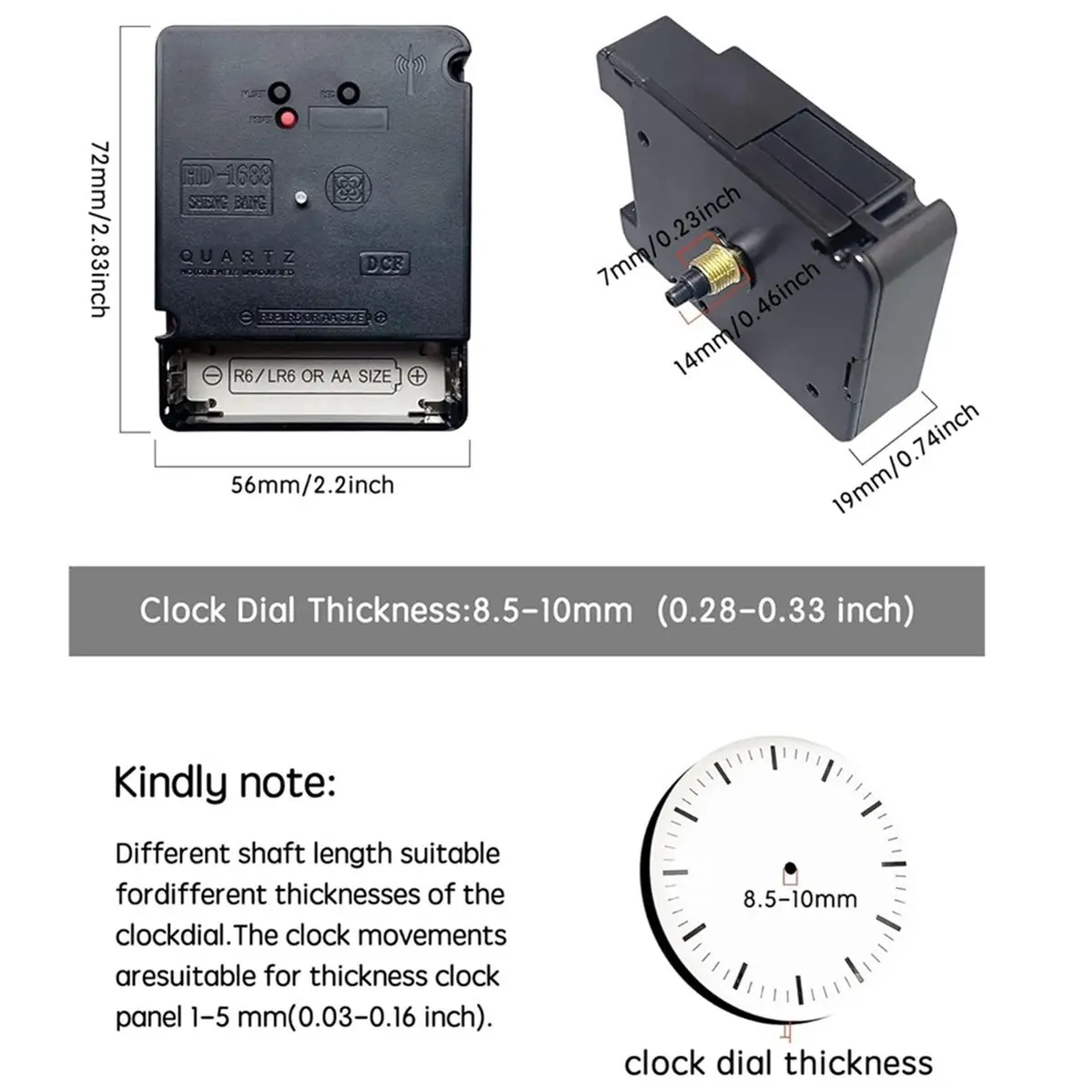 update. German DCF Scanning Radio-Controlled Clock Movement Automatic Time Adjustment Silent Radio-Controlled Movement DIY