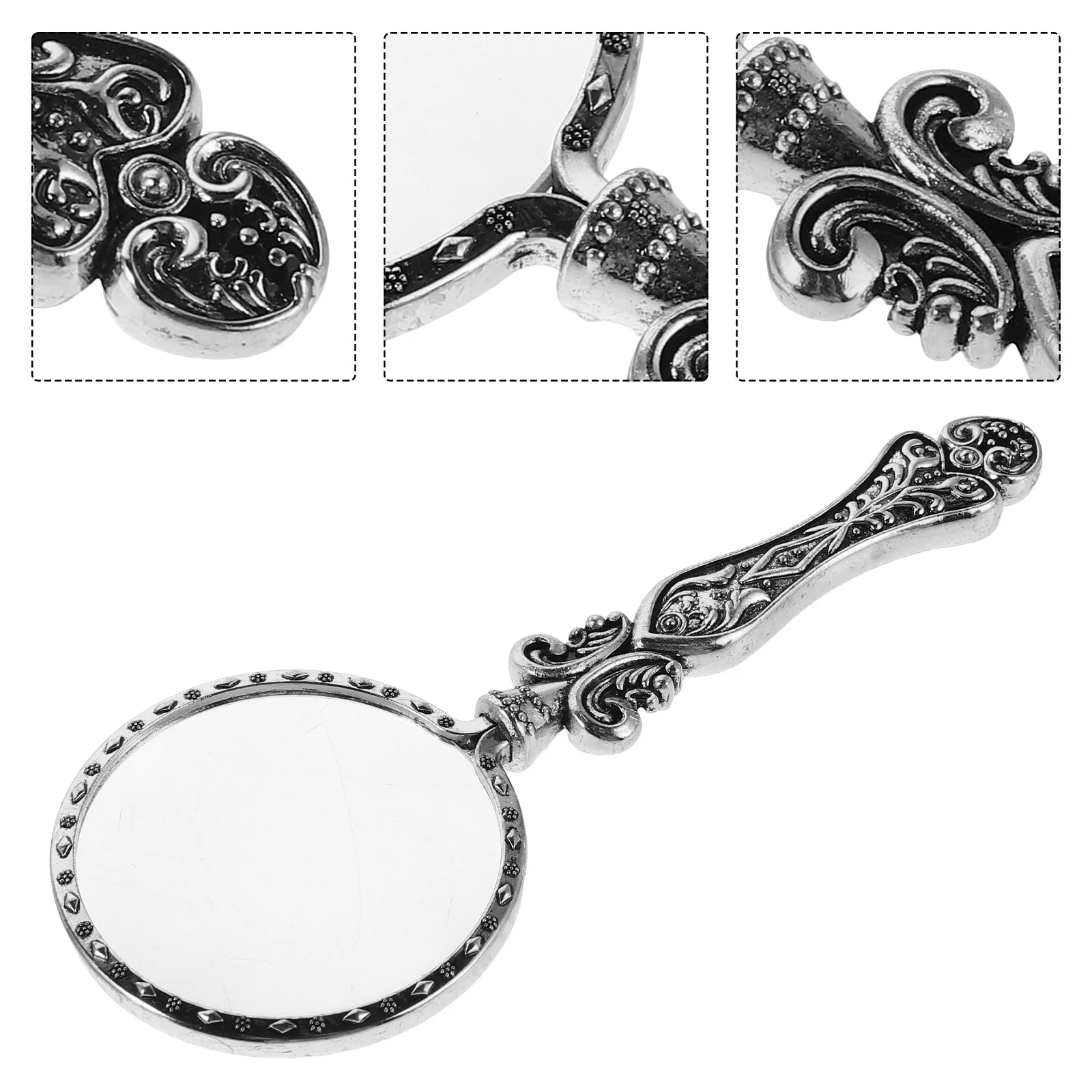 

Jewelry Loupe 5x Magnification 45mm Diameter Handcrafted Metal Handle Clear Vision Engraving Crafting Portable Handheld Glass