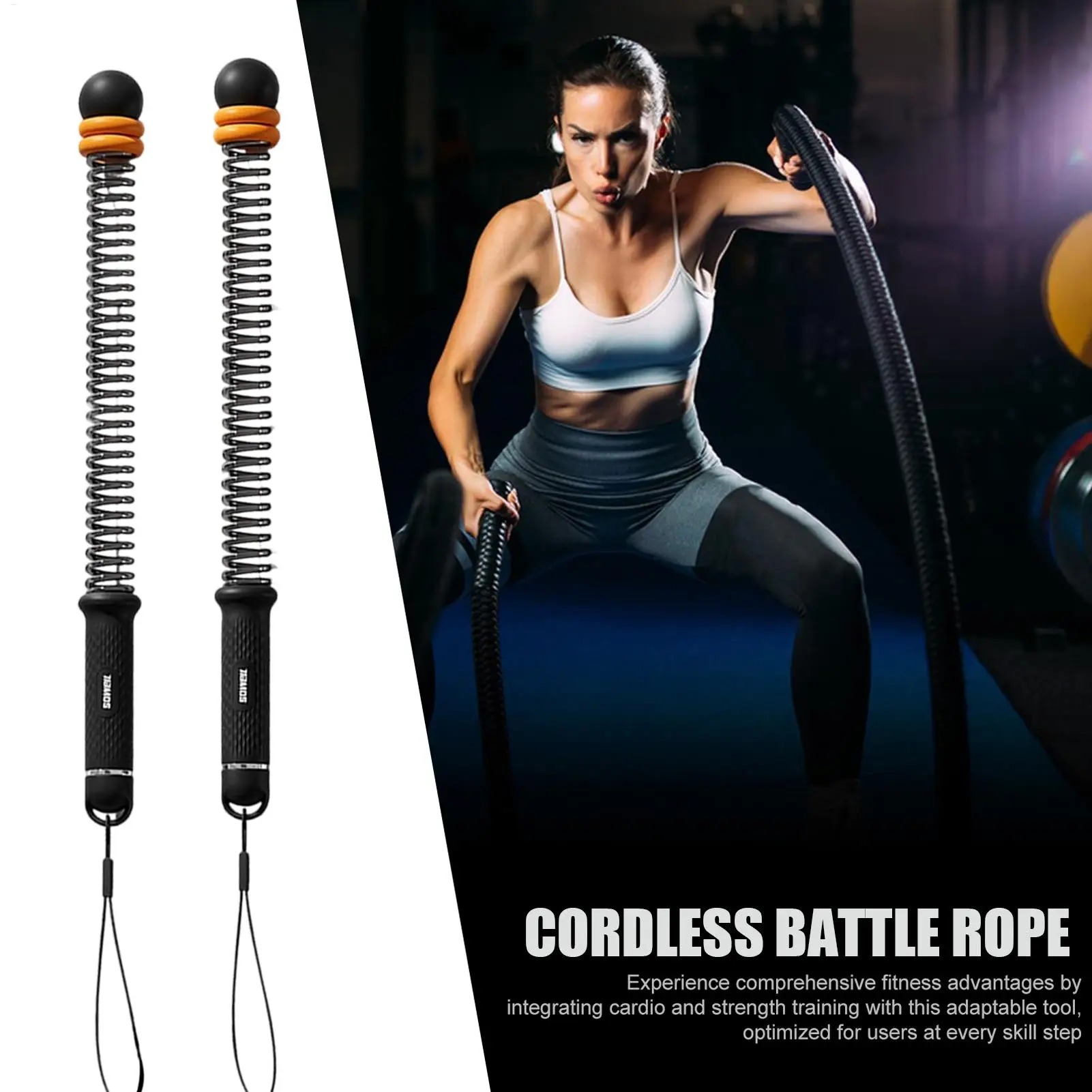 

Беспроводная боевая веревка для домашнего спортзала, беспроводной портативный тренажер для рук для мужчин, домашняя веревка для тренировок, спортивное оборудование для фитнеса
