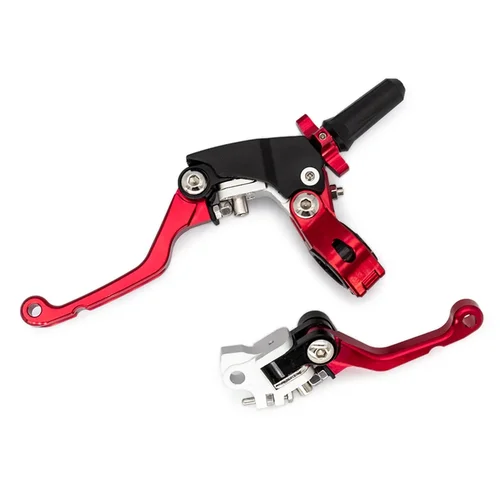 Imagen 2 del producto Manija de freno de embrague anticaída plegable de 360 grados modificada CNC para KAYO BOSUER M2 M4 M5 M6 T4 T6 K6 KTM CRF YZF KLX