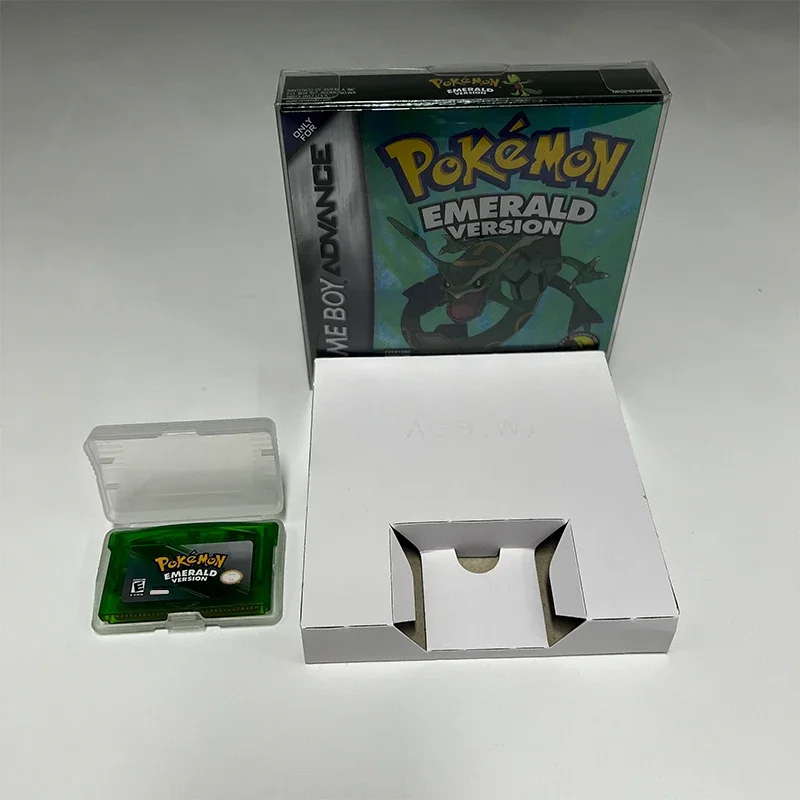 Cartuccia di gioco Pokemon Series GBA in scatola Smeraldo/Rubino/FireRed/Leafgreen/Zaffiro No manuale