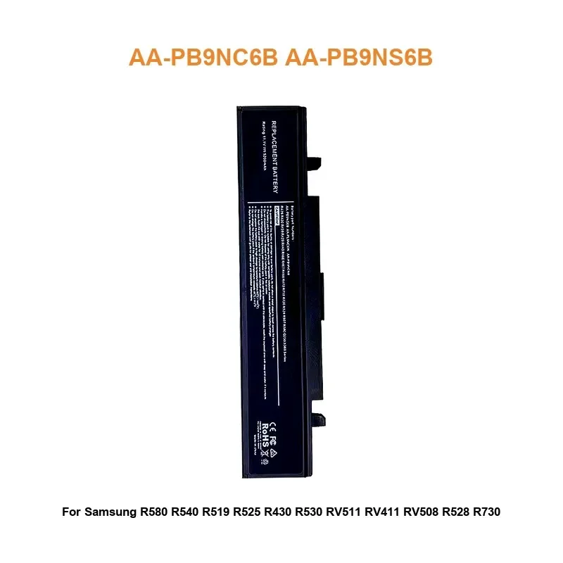 

Mobile Phone Battery For Samsung R580 R540 R519 R525 R430 R530 RV511 RV411 RV508 R528 R730 RC530 RV515 AA-PB9NC6B AA-PB9NS6B