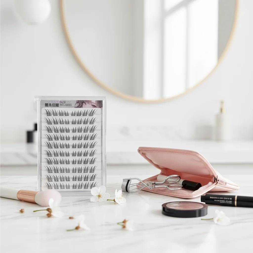 Faux cils ailés de renard, sans colle, style coréen, en Faux vison, noirs, 7-13mm, longueurs mixtes pour un Look naturel et épais