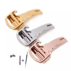 316L Stainless Steel Watch Buckle for Cartier Watch Blue Balloon Watches Butterfly Folding Buckle Clasp 12mm 14mm 16mm 18mm 20mm