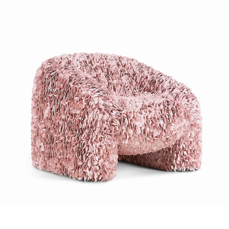 

Nordic art petal chair designer creative fashion pink special-shaped leisure chair living room balcony home sofa chair
