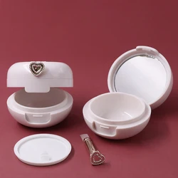 1Pcs 20g White Lip Film Bottle Lip Film Box with Brush Lip Balm Empty Bottle