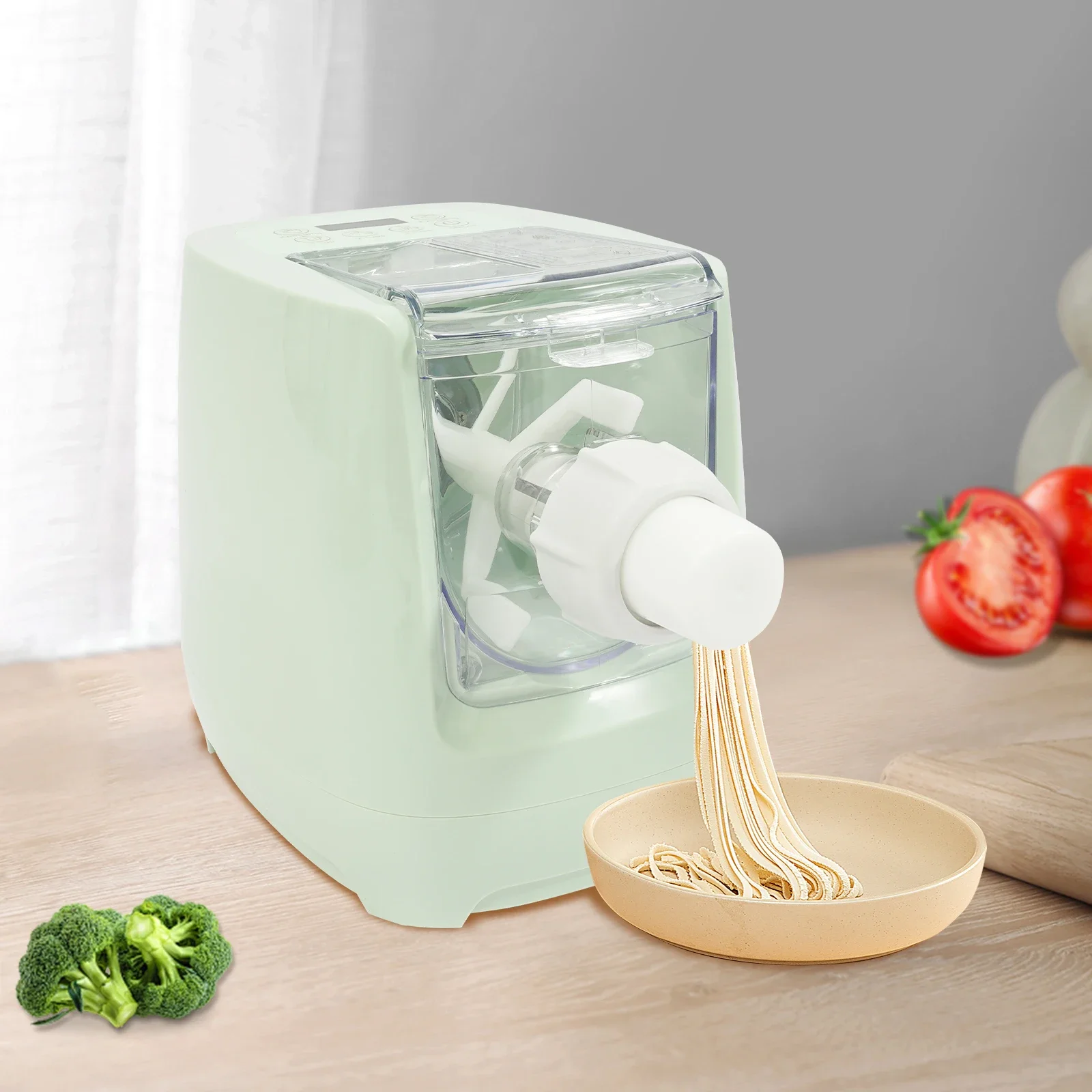 Electric Pasta Maker, 260W 110V Electric Pasta Maker Machine Automatic Pasta Maker Machine with 13 Discs for Spaghetti Fettucine