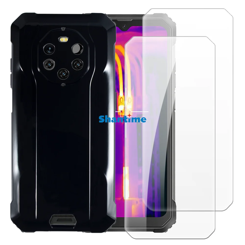 Soft Case + 2 Pack Tempered Glass Screen Protectors for Blackview BL8800 Pro, BL8800 Full-Body Protection view 2