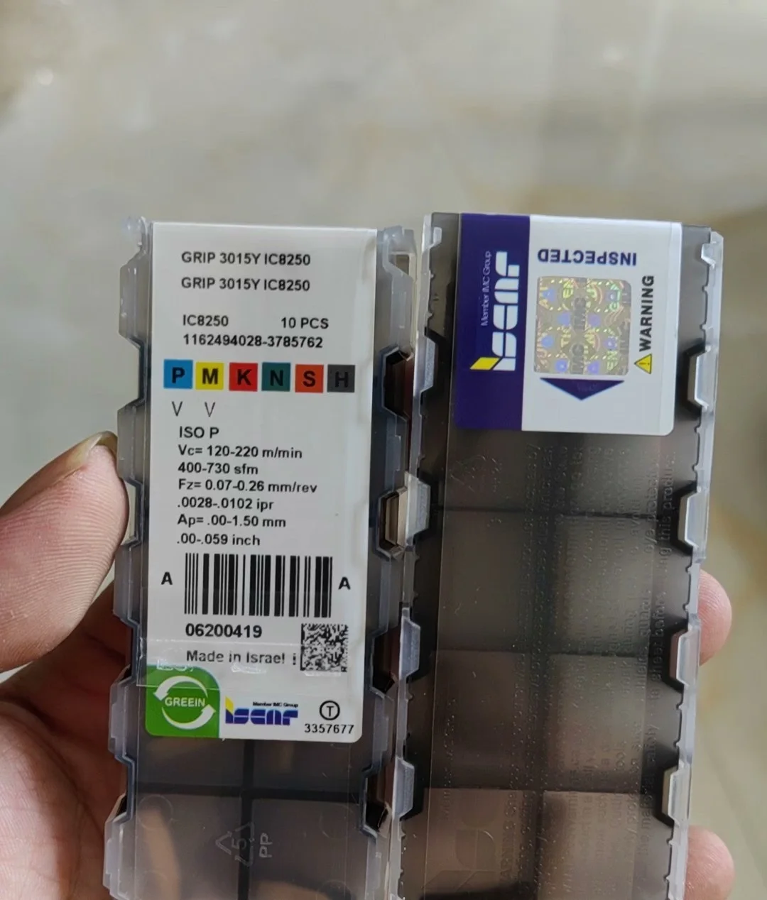 

Hard alloy cutting blades GRIP 3015Y IC8250