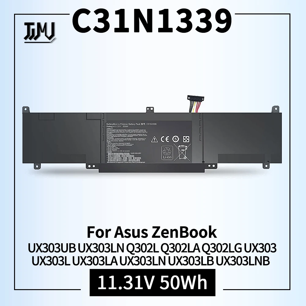 C31N1339 0B200-00930000 3ICP7/55/90 Laptop Battery Replacement for Asus ZenBook UX303UB UX303LN Q302L Q302LA Q302LG UX303 UX303L