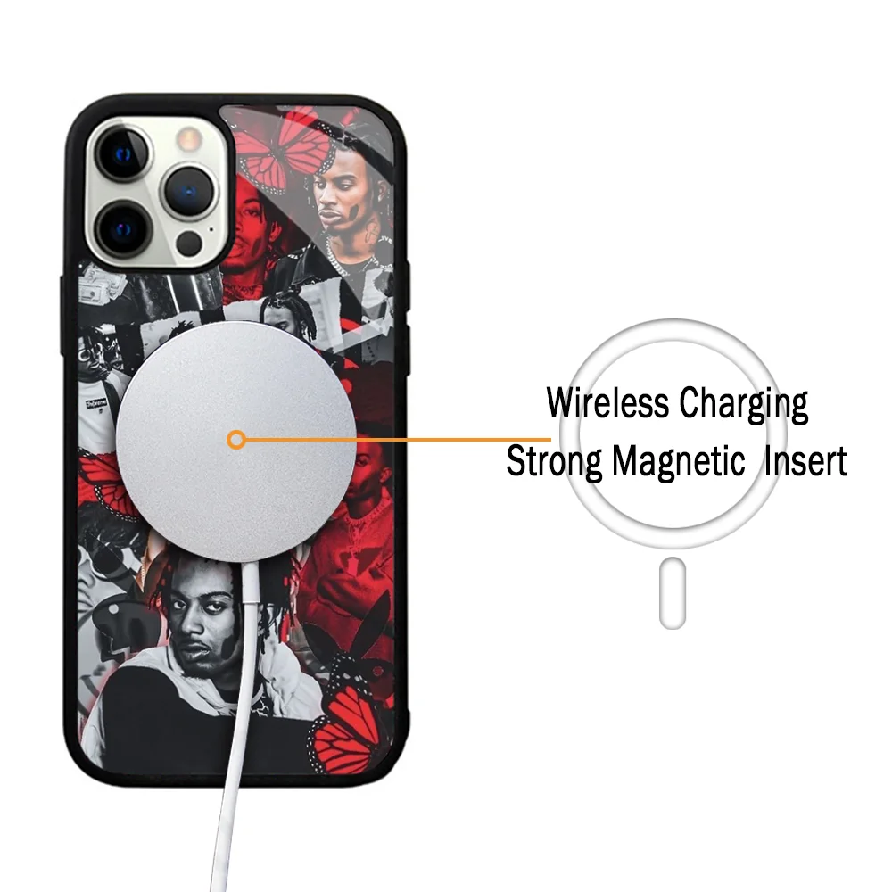 Playboi Carti Rapper Phone Case For IPhone 11 12 13 14 15 Plus Pro Max Mirror Acrylic Cover For Magsafe