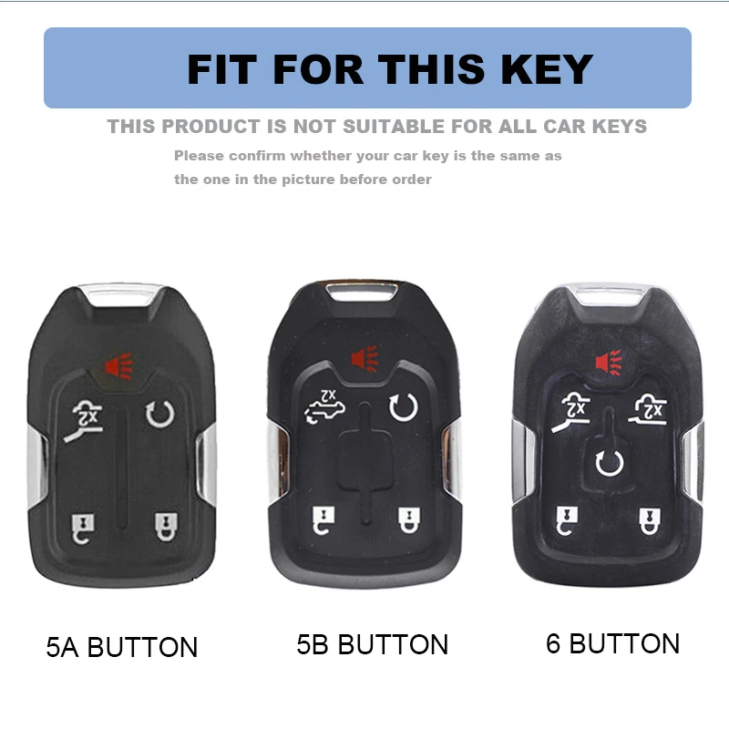 TPU For CHEVROLET Silverado Suburban Car Key Cover Holder Case Keychain For GMC Sierra 1500 2500HD 3500HD Terrain Acadia