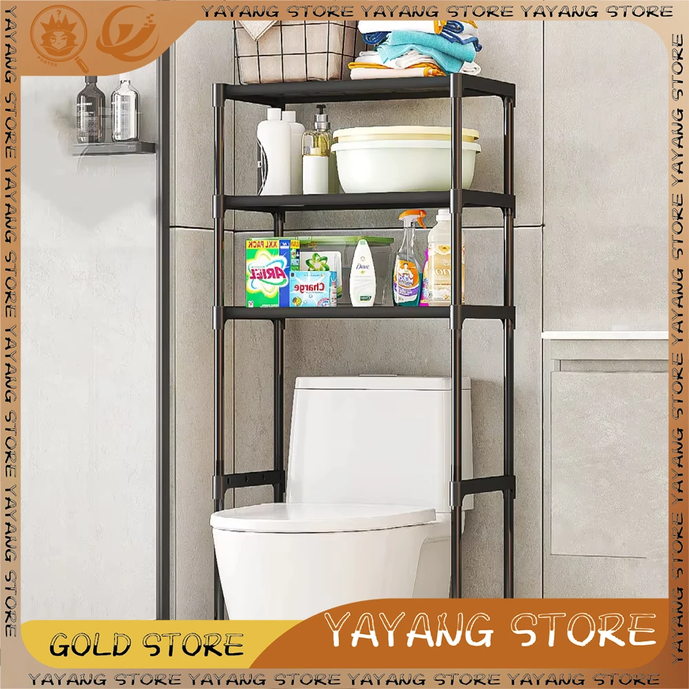 

3-слойные стеллажи для хранения унитаза, полки для стиральной машины, напольное многофункциональное хранилище, экономия места, аксессуары для ванной комнаты