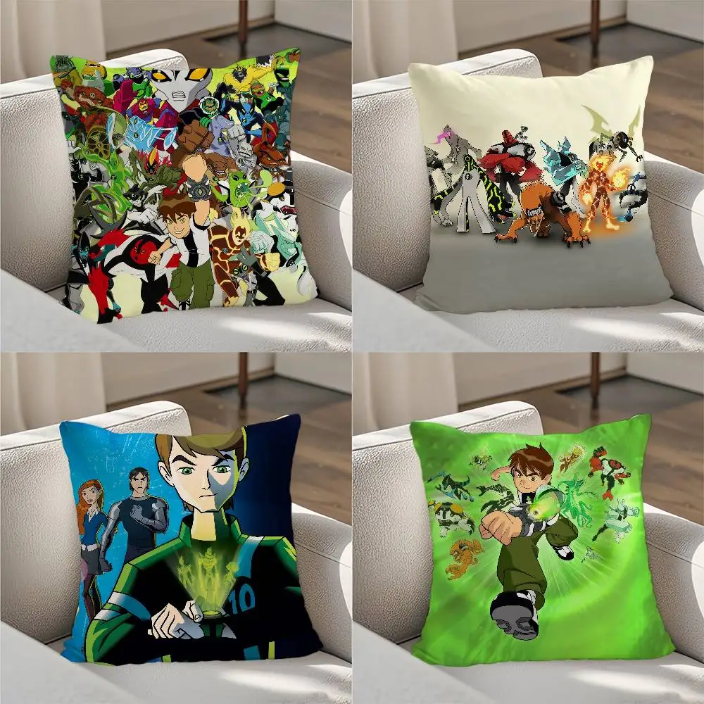 

Cartoon B-Ben 10 Pillow Case Luxury Double-sided For Car Pillows 45x45 Cushions Cover Home and Decoration Sofa Pillow case