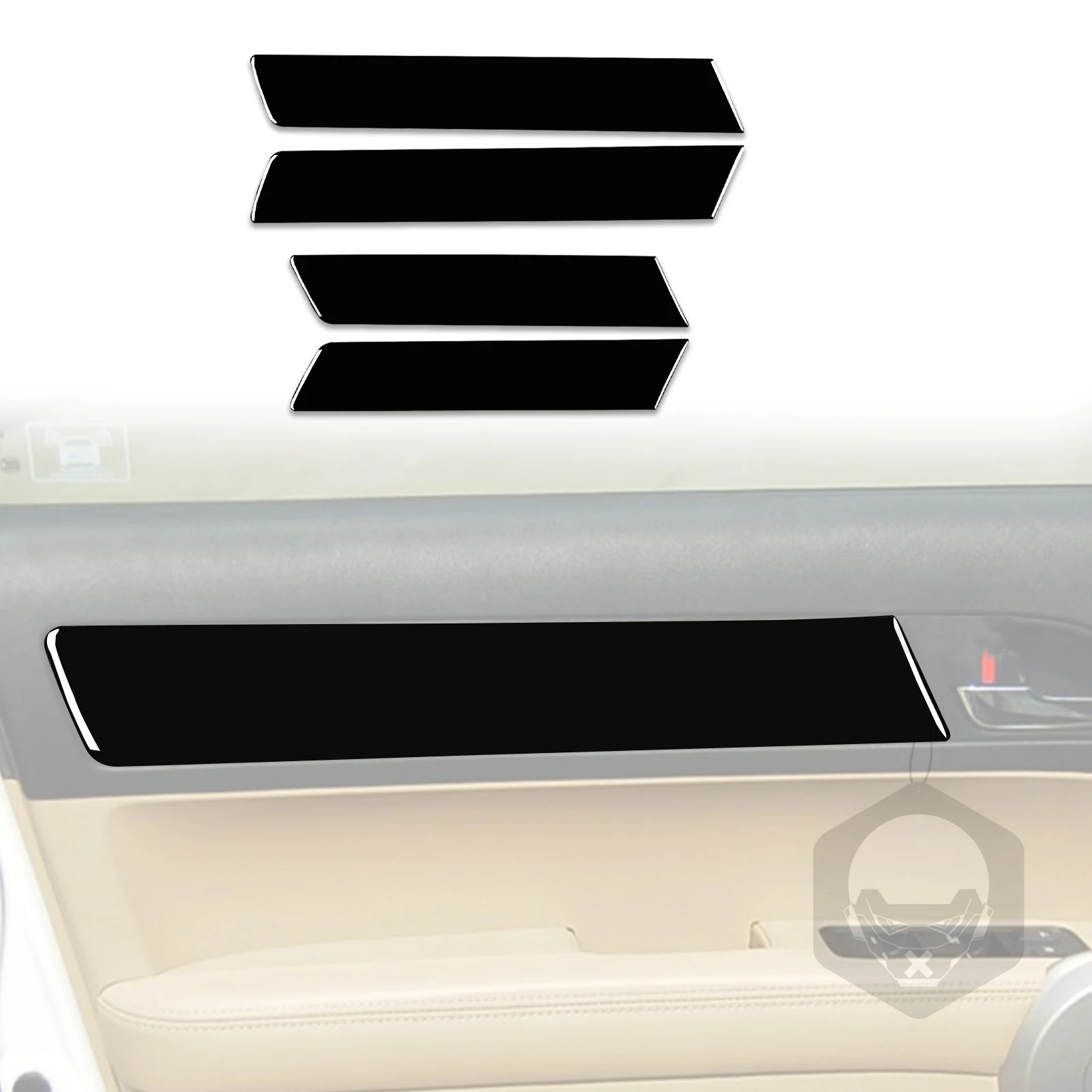 for CRV 2007 2008 2009 2010 2011 Inner Door Flat Noodles Decoration Cover Trim Sticker Car Interior Accessories ABS