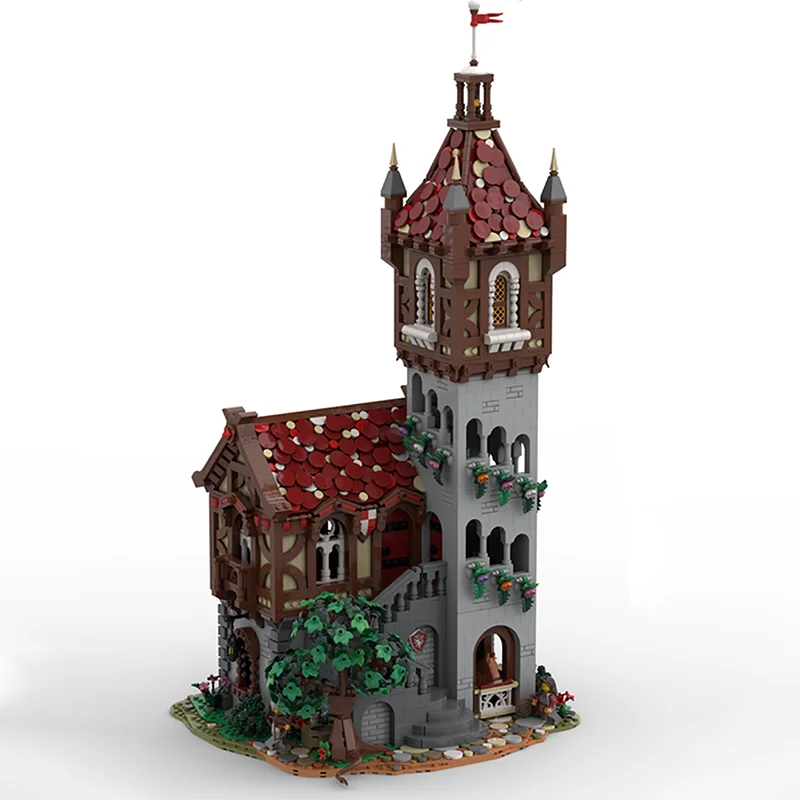 

5741 шт. MOC средневековый замок крепость здание гроб башня модель сборка строительные блоки игрушка детский подарок на день рождения