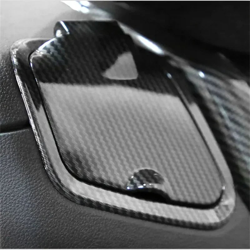 Motorcycle Side Pocket Cover Waterproof Guard Charger Cap Carbon Fiber Pattern Compatible For NMAX125 NMAX155 NMAX V1 V2