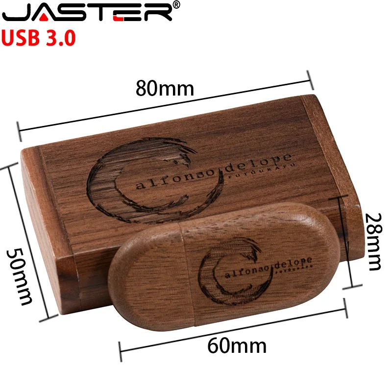 5 PCS/LOT USB 3.0 High speed USB Flash Drive wooden Box Free Personal Custom Logo Pen drive 8GB 16GB 32GB 64GB Pendrive U disk