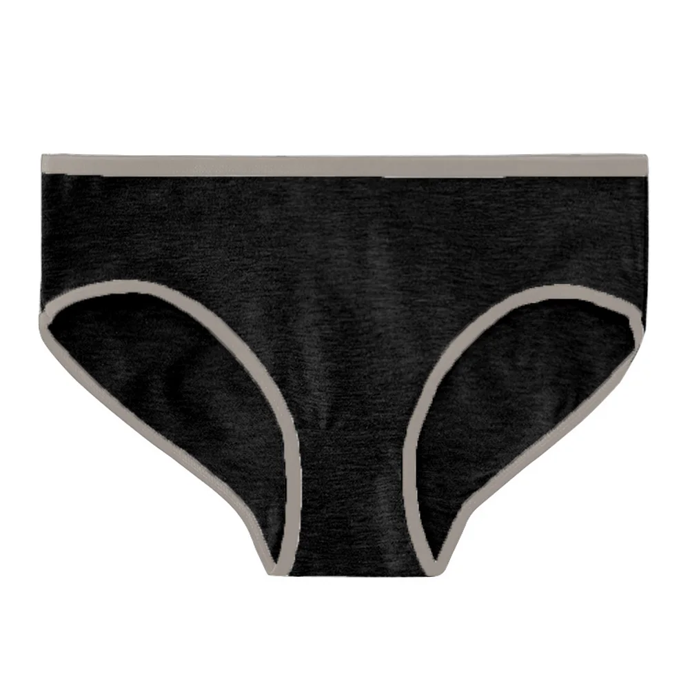 

2pcs Womens Simple Underwear Sports Cool Style Mid-waist Briefs Female See-through Comfortable Traceless For Daily Home Hotel