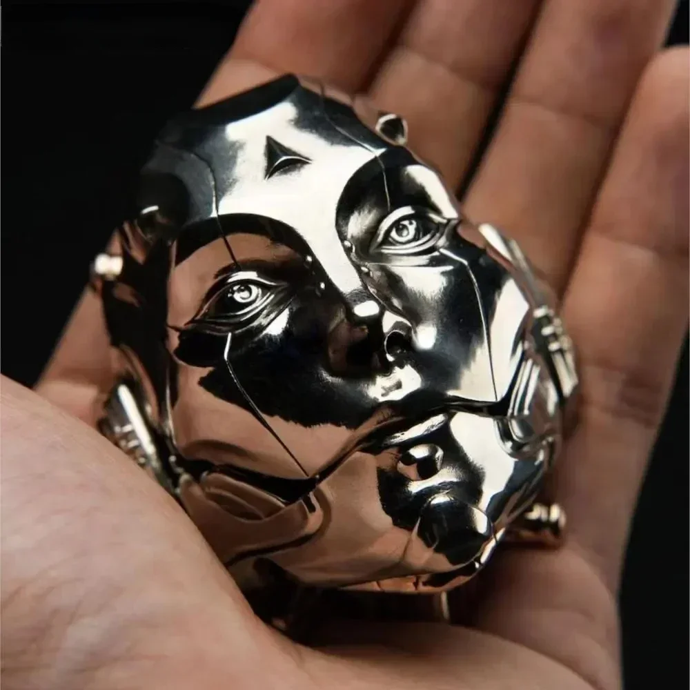 EDC Mechanical Mask Decoration Bronze Cupronickel Magnetic Mechanical Mask Ornament Stress Relief Toy