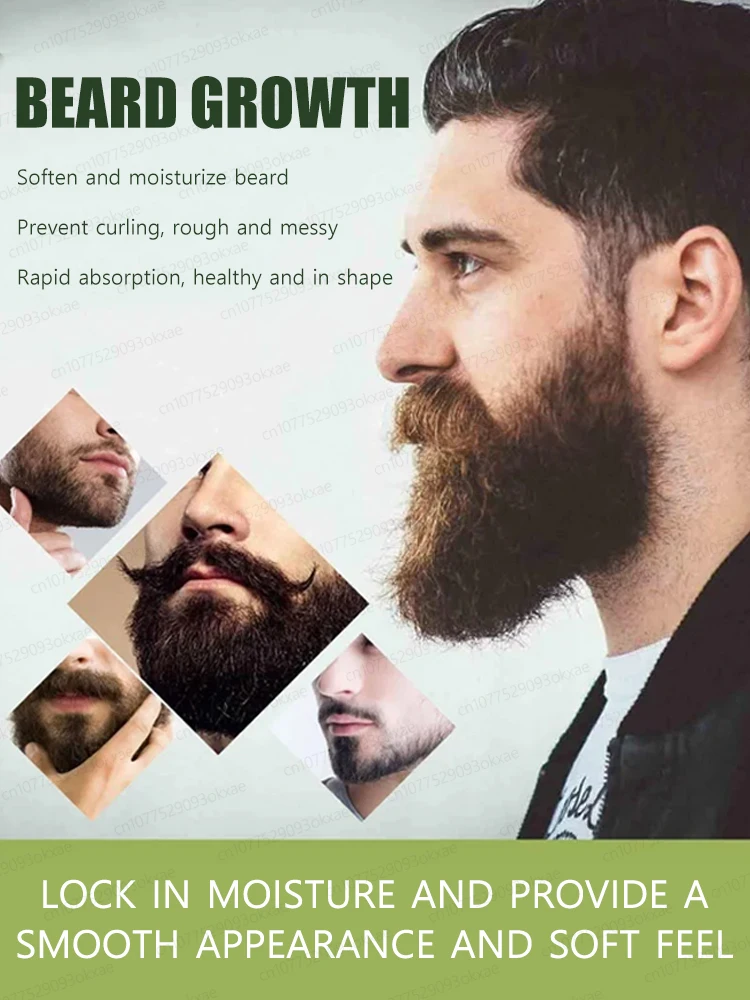 Il siero per la crescita della barba ispessisce rapidamente e ammorbidisce i barbe più a lungo, più fuller beards