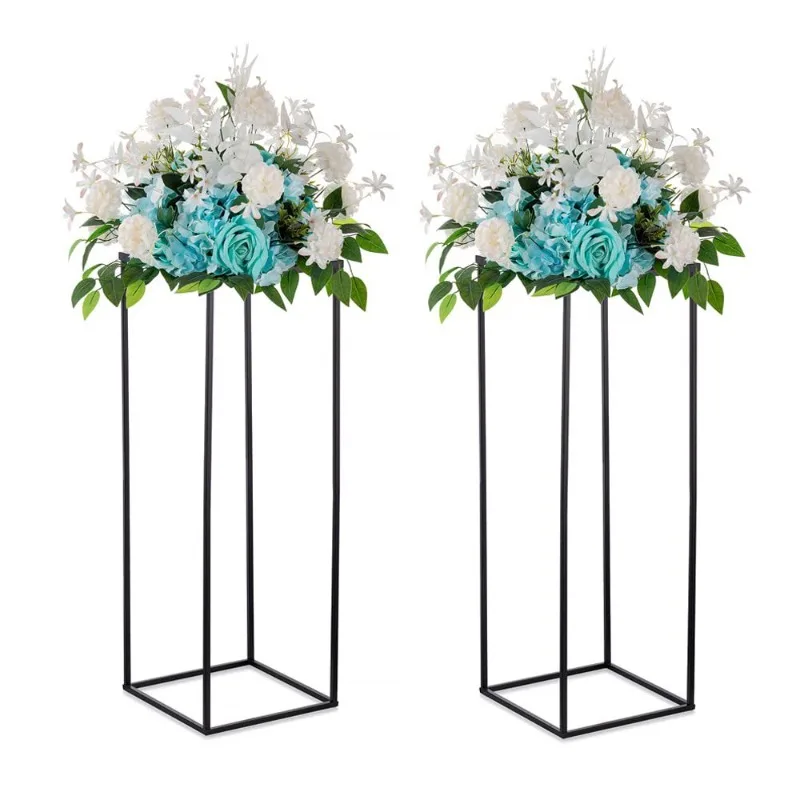 

Wrought iron flower stand geometric metal column wedding decoration flower stand flower ball display stand banquet