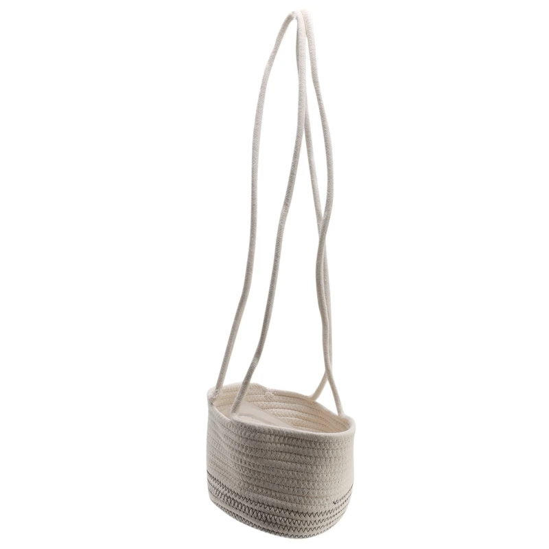 

Hanging Rope Planter Basket Cotton Rope Woven Plant Hangers Indoor Outdoor Woven Plant Pot Home Decoration