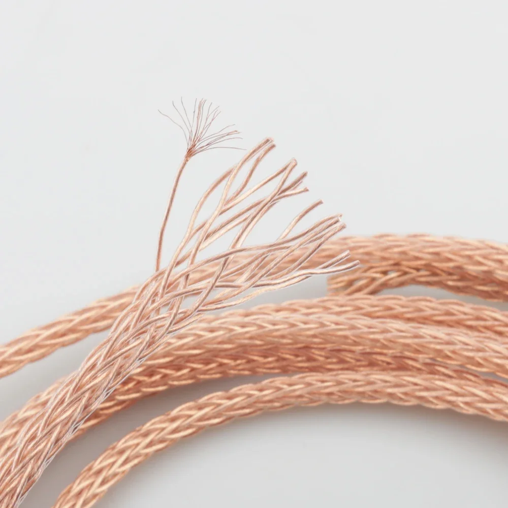 Audiocrast 1619CU 16 النوى 6N OCC PTFE كابل DIY بها بنفسك سماعة كابل سماعة سماعة لتقوم بها بنفسك كابل لسماعة رأس مخصصة