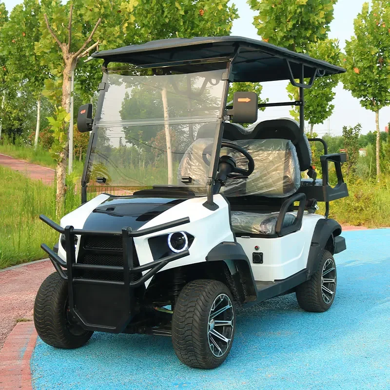 New 48V 2-4-6-8 Seater Electric Golf Cart Steel Plastic Club Car Buggy Chinese Off-Road Design with EEC DOT GCC Certificates