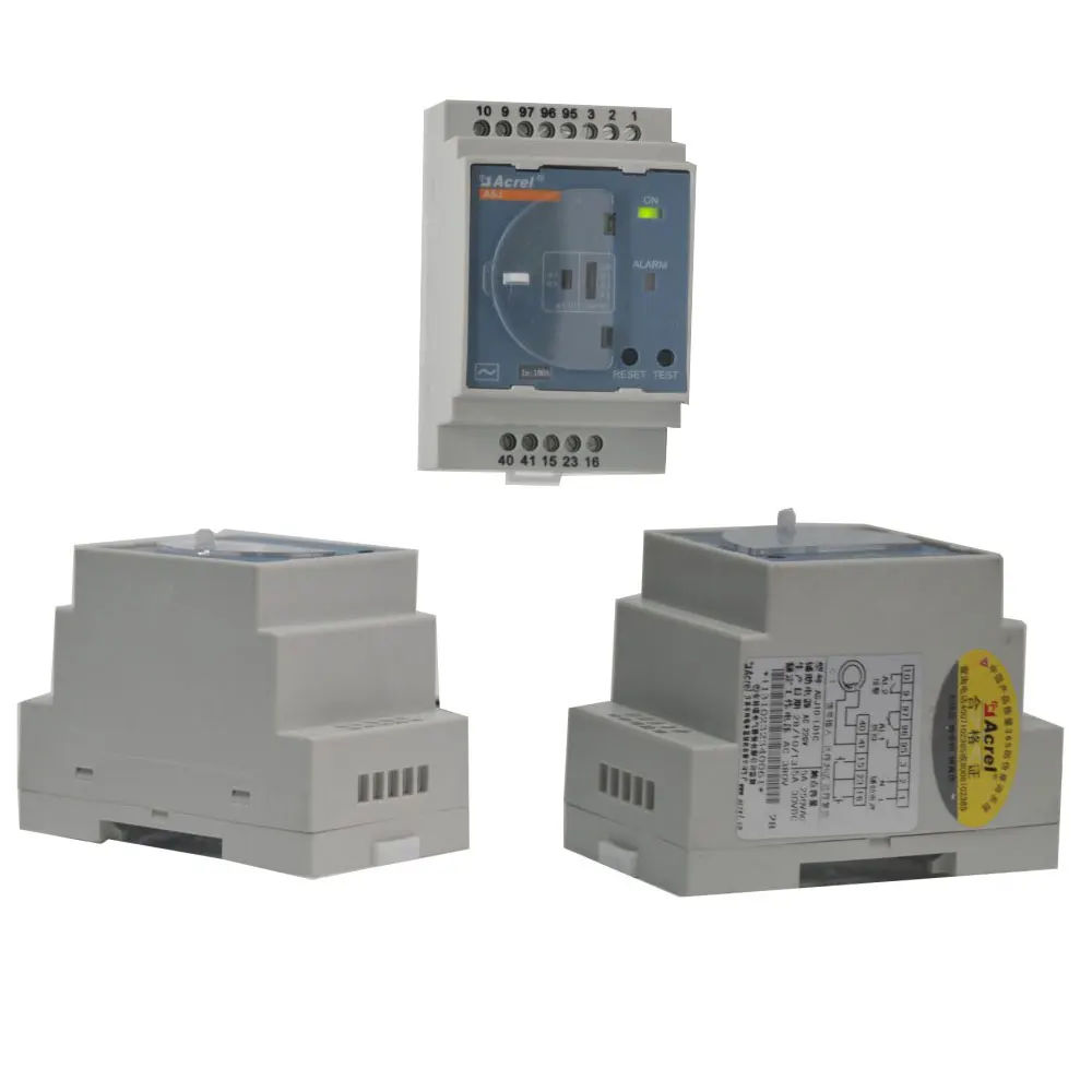 Input 30mA-500mA earth leakage current protection relay with overvurrent alarm  300286