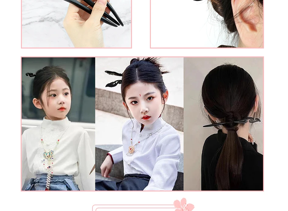 Chinesische Königliche Holz Haar Clips Haar Stick Frauen Einfache Geschnitzte Holz Haarnadeln Mädchen Exquisite Frisur Zubehör Kopfbedeckung Geschenk – Detail 4